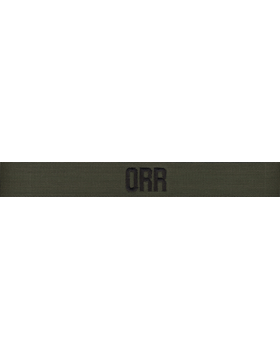 US Navy Name Tape Green Embroidered EMB-109