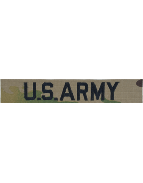 U.S. ARMY Scorpion Name Tape with Fastener Embroidered