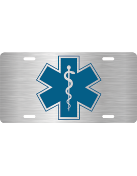 EMS Star of Life License Plate