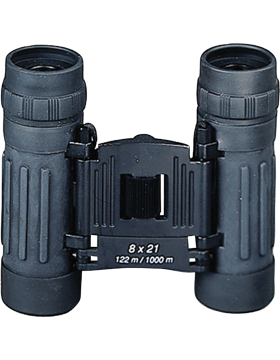 Black Compact 8 X 21MM Binoculars with Case 10280