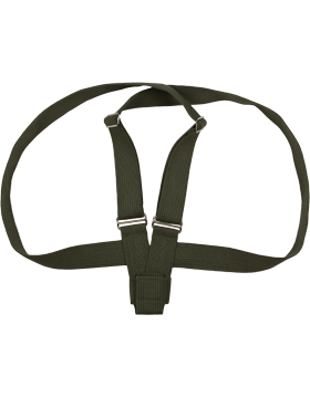 Flag Carrier, Double Strap Olive Drab Web with Cloth Pouch