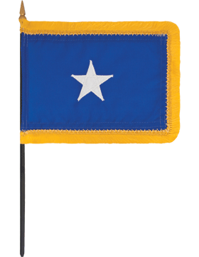 Mini USCG 1 Star Table Flag 4in X 6in With Fringe