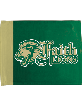 Faith Lions Car Flag