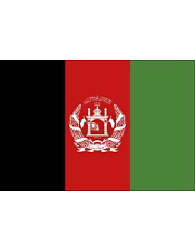 Indoor Flag Afghanistan (3) 4'x6' No Fringe