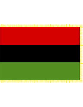Indoor Flag Afro-American (2) 3'x5' Indoor With Fringe