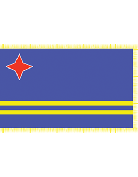 Indoor Flag Aruba (2) 3'x5' With Fringe