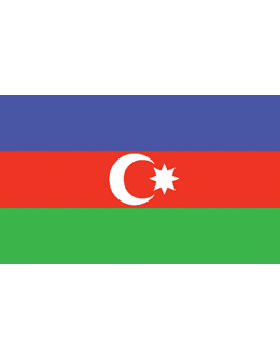 Outdoor Flag Azerbaijan (6) 3'x5' No Fringe
