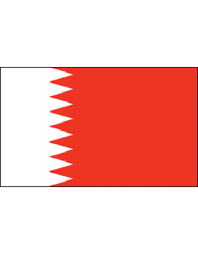 Indoor Flag Bahrain (1) 3'x5' No Fringe