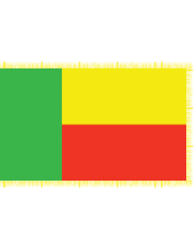 Indoor Flag Benin (2) 3'x5' With Fringe