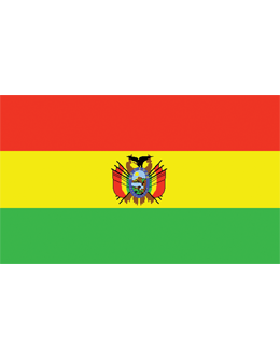 Indoor Flag Bolivia (1) 3'x5' No Fringe