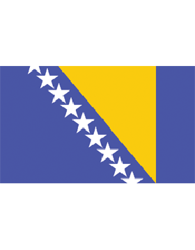 Indoor Flag Bosnia-Herzegovina (1) 3'x5' No Fringe