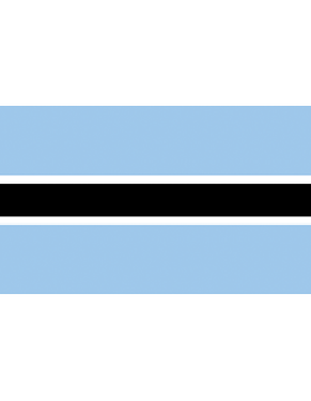Indoor Flag Botswana (3) 4'x6' No Fringe