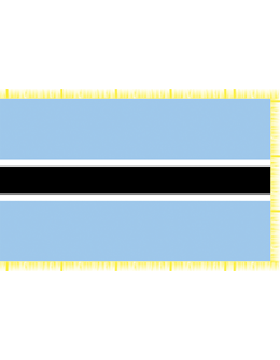 Indoor Flag Botswana (4) 4'x6' With Fringe