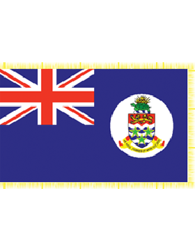 Indoor Flag Cayman Islands (2) 3'x5' With Fringe