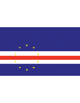 Indoor Flag Cape Verde (1) 3'x5' No Fringe