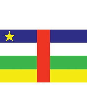 Indoor Flag Central African Republic (1) 3'x5' No Fringe
