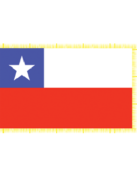 Indoor Flag Chile (2) 3'x5' With Fringe