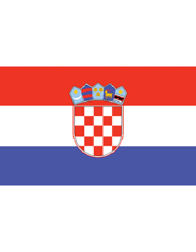 Indoor Flag Croatia (3) 4'x6' No Fringe