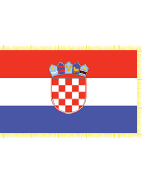 Indoor Flag Croatia (4) 4'x6' With Fringe
