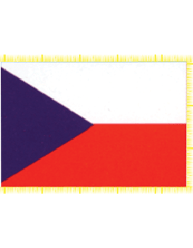 Indoor Flag Czech Republic (2) 3'x5' With Fringe