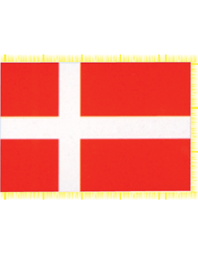 Indoor Flag Denmark (2) 3'x5' With Fringe