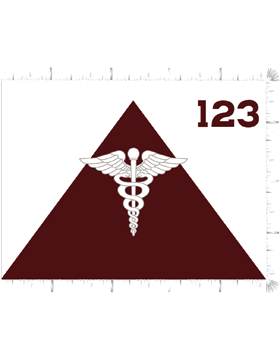 Army Org Flag 5-22 Numbered Med Centers (Specify Unit)