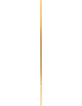 Adjustable Aluminum Pole without Ornament 5-9' x1.25in Gold #AG