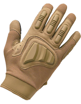 RFB Mechanic's Gloves with Rubber Finger Coyote 