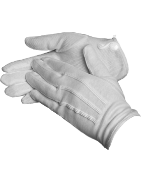 Robe KOC Gant en coton blanc avec bouton pression GL-DS