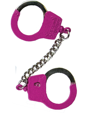 Handcuff Keychain, Pink