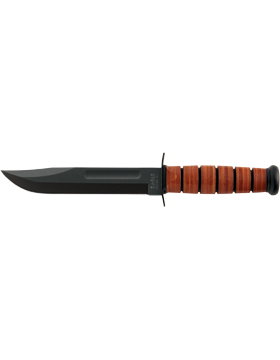 USN Fighting-Utility Straight Edge Ka-Bar Knife KNF-KB-1225 Leather Sheath