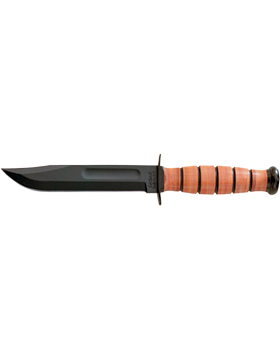 KNF-KB/1251 USA Short Ka-Bar Knife with Leather Sheath