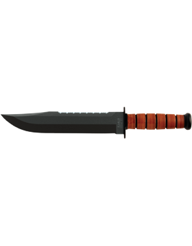 KNF-KB/2217, Big Brother Serrated 9.375in Ka-Bar Knife with Leather Sheath