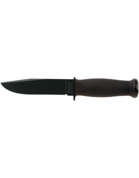 KNF-KB/2221, Black Mark 1 Stright 5.125in Ka-Bar Knife with Hard Sheath