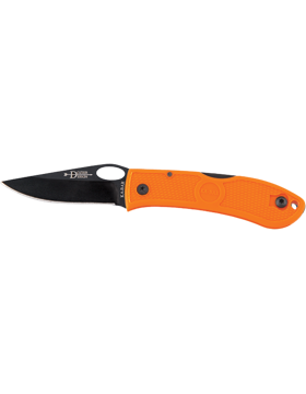 Blaze Orange Dozier Folding Hunter Straight Edge Ka-Bar Knife KNF-KB-4062BO