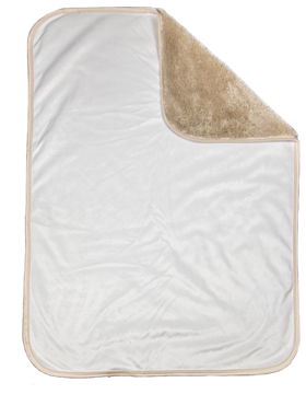 Sherpa Lined Micro Mink Baby Blanket, 30in x 40in