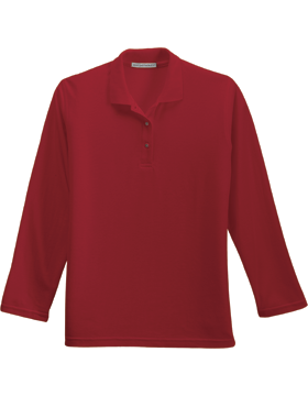 Port Authority-Ladies Long Sleeve Silk Touch Polo L500LS-300