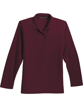 Port Authority-Ladies Long Sleeve Silk Touch Polo L500LS-350