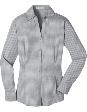 Port Authority® Ladies Plaid Pattern Easy Care Shirt L639