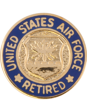 Retired Personnel, Air Force Lapel Pin