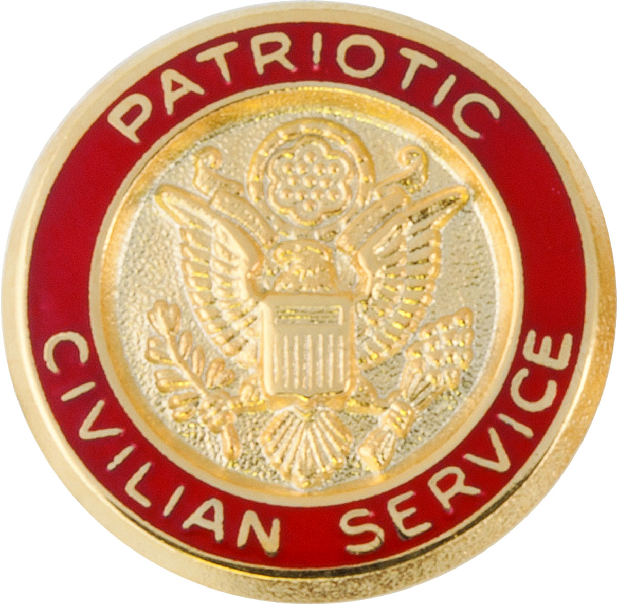 Patriotic Civilian Service Lapel Pin US Military