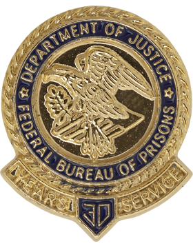 30 Year Federal Bureau Of Prisons Service Award Pin