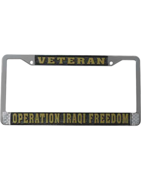 LFOIF Operation Iraqi Freedom License Plate