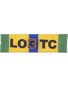 LOTC Ribbon with Number 3 Device, Sublimated
