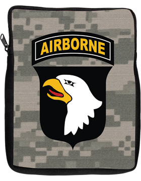 iPad Sleeve 101st Airborne Division with Tab Camo 1 Sided