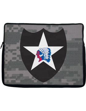 Laptop Sleeve 2nd Infantry Division Patch on Camo