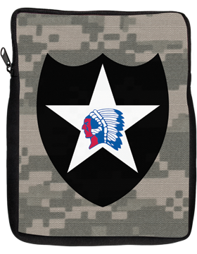 iPad Sleeve 2nd Infantry Division Patch Camo 1 Sided