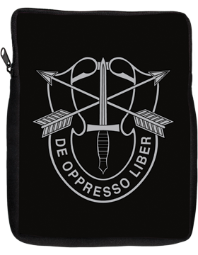 iPad Sleeve Special Forces Crest Black 1 Sided