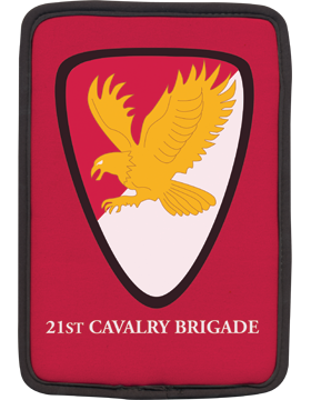 Kindle Sleeve 21st Cavalry Brigade Patch Red 1 Sided
