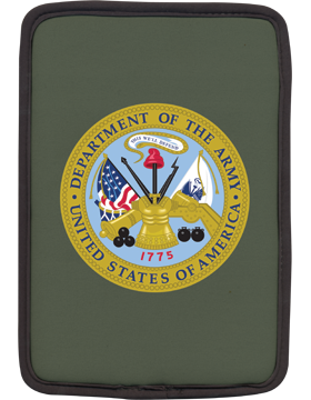 Kindle Sleeve Department of the Army Seal OD Green 1 Sided